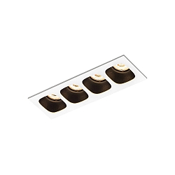 Downlight PIRRO 4.0 4 flammes IP20, noir gradable