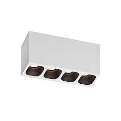 Downlight PIRRO 4.0 4 flammes IP20, noir gradable