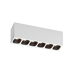 Luminaire de plafond PIRRO 6.0 6 flammes IP20, noir gradable