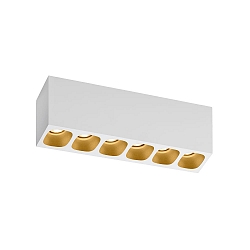 Luminaire de plafond PIRRO 6.0 6 flammes IP20, or, blanche gradable