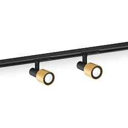 1-Projecteur monophas� SARA ON TRACK 1.0 - PAR16 pivotant � la cardan GU10 IP20, or, mat, noir profond gradable