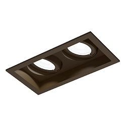 Downlight PLANO PETIT ADJUSTABLE 2.0 à 2 flammes IP20, bronze gradable