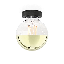 Lumi�re encastr�e RUVI 1.0 - E27 rond, montage semi-enfoui E27 IP20, mat, noir profond gradable