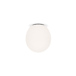 Luminaire de plafond DRO 2.0 - Ø 19.5CM ovale E14 IP20, blanc opale, noir mat gradable