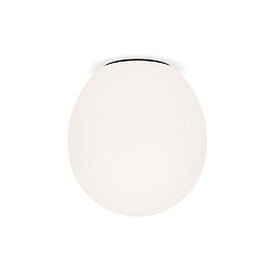 Luminaire de plafond DRO 3.0 - Ø 29CM ovale E27 IP20, blanc opale, noir mat gradable