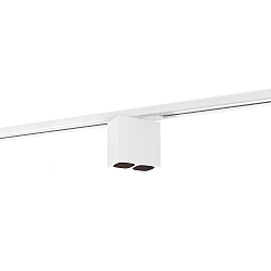 1-phase spot PIRRO SPOT ON TRACK 2.0 2 flames, incl. 1-phase adapter IP20, black matt, white matt dimmable