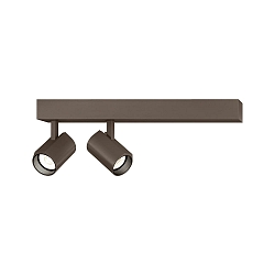Luminaire de surface CENO 2.0 à 2 flammes, pivotant, rotatif IP20, bronze gradable