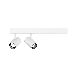 Luminaire de surface CENO 2.0 à 2 flammes, pivotant, rotatif IP20, blanche gradable