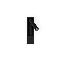 Luminaire d'encastrement mural  MATCH SEMI RECESSED SNOOZE 1.0 IP20, noir mat gradable