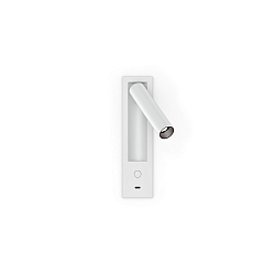 Luminaire d'encastrement mural  MATCH SEMI RECESSED SNOOZE 1.0 IP20, blanc mat gradable