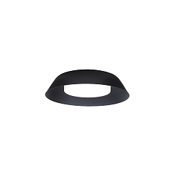 LED Wall /Ceiling luminaire TOWNA 1.0, IP44, Ø 25.4cm, 3000K, dimmable, black