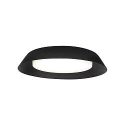 LED Wall /Ceiling luminaire TOWNA 2.0, IP44, Ø 37.1cm, 2700K, dimmable, black