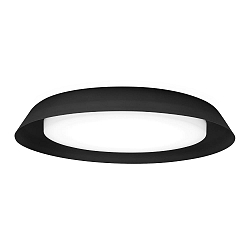 LED Wall /Ceiling luminaire TOWNA 2.0, IP44, Ø 46.1cm, 2700K, dimmable, black