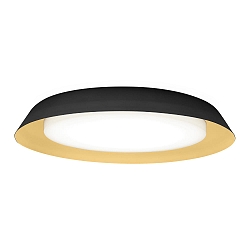 LED Wall /Ceiling luminaire TOWNA 2.0, IP44, Ø 46.1cm, 2700K, dimmable, black gold