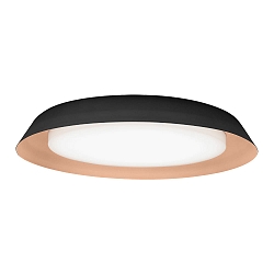 LED Wall /Ceiling luminaire TOWNA 2.0, IP44, Ø 46.1cm, 2700K, dimmable, black copper