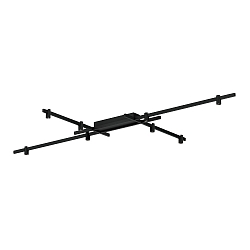 Luminaire de plafond TRACE GRID 1.0 Bas, direct IP20, mat, noir profond gradable