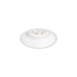 Projecteur encastr� DEEP 1.0 � 1 flamme, rigide, avec ressorts � lames IP20, mat, blanc trafic gradable