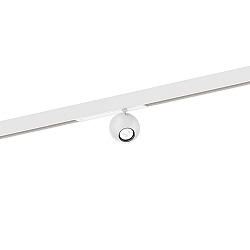 Projecteur sur rail LECA ON STREX 1.0 avec adaptateur IP20, blanc mat gradable