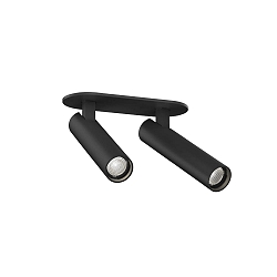 Spot MATCH CEILING REC 2.0 IP20, noir mat gradable