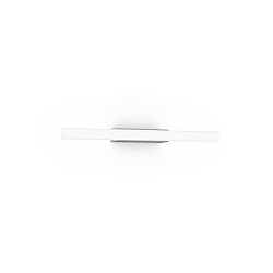 Luminaire mural LARRA OPAL 1.0 S14d IP20, aluminium brossé gradable