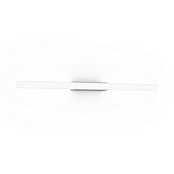 Luminaire mural LARRA OPAL 2.0 S14d IP20, aluminium brossé gradable