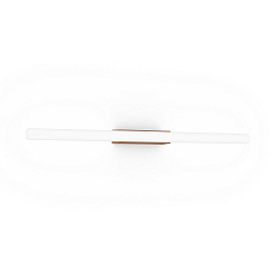 Luminaire mural LARRA OPAL 2.0 S14d IP20, cuivre gradable