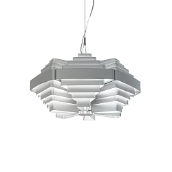 Luminaire à suspension J.J.W. 042 E27 IP20, argent gradable