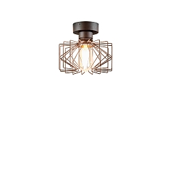 Luminaire de plafond WIRO 2.0 WIRO CEILING SURF E27 IP20, rouille 