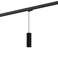 Luminaire suspendu triphas� RAY ON TRACK 2.0 - PAR16 cylindrique, court, avec adaptateur GU10 IP20, mat, noir profond gradable