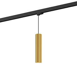 Luminaire suspendu triphas� RAY ON TRACK 3.0 - PAR16 cylindrique, langue, avec adaptateur GU10 IP20, or gradable
