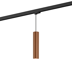 Luminaire suspendu triphas� RAY ON TRACK 3.0 - PAR16 cylindrique, langue, avec adaptateur GU10 IP20, cuivre gradable