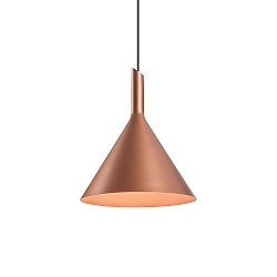 Design Pendant luminaire SHIEK 3.0, Ø 25.2cm, E27 max. 20W, dimmable, copper