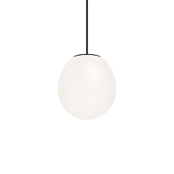 Pendant luminaire DRO SUSPENDED 2.0, Ø 19.5cm, E14, C35 max. 6W, aluminum / textile cable / glass, white