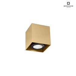 surface luminaire BOX MINI 1.0 cube shape, rigid GU10 IP20, champagner 