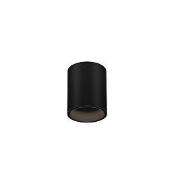 downlight RAY MINI 1.0 down, cylindrical, surface-mounted version IP20, black matt dimmable