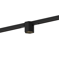 Projecteur sur rail HEXO ON STREX 1.0 avec adaptateur IP20, noir mat gradable