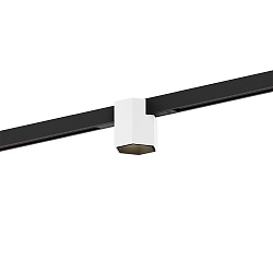 Projecteur sur rail HEXO ON STREX 1.0 avec adaptateur IP20, noir mat, blanc mat gradable