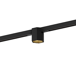 Projecteur sur rail HEXO ON STREX 1.0 avec adaptateur IP20, or, noir mat gradable