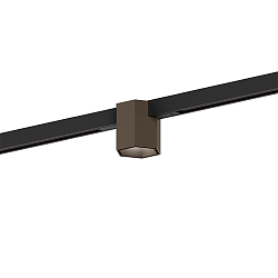 Projecteur sur rail HEXO ON STREX 1.0 avec adaptateur IP20, bronze, noir mat gradable