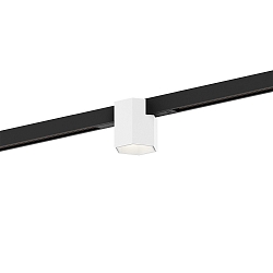 Projecteur sur rail HEXO ON STREX 1.0 avec adaptateur IP20, noir mat, blanc mat gradable