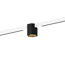 Projecteur sur rail HEXO ON STREX 1.0 avec adaptateur IP20, or, noir mat, blanc mat gradable