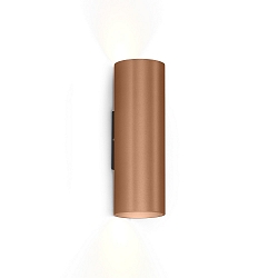 Luminaire mural RAY MINI 2.0 - PAR16 haut bas, à 2 flammes GU10 IP20, cuivre gradable