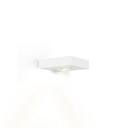 Luminaire mural LEENS 1.0 - UP OR DOWN à 1 flamme, avec optique de lentille IP20, mat, blanc trafic gradable