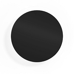 LED Wall luminaire MILES 3.0 ROUND, indirect, � 26cm, 8W 2700K, CRi >90, dimmable, black
