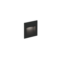 Luminaire d'encastrement mural  ORIS WALL REC 0.8 / 350/700MA Bas, courant constant, indirect IP20, noir mat 