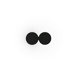 wall luminaire DOT WALL SURF 2.0 IP20, black matt dimmable