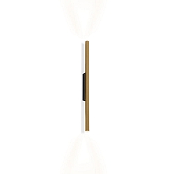 wall luminaire TRACE SLIM WALL SURF 1.0 IP20, champagner, black matt dimmable