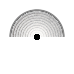 Luminaire mural TAPIS SOFT WALL SURF 2.0 IP20, gris, marbre gradable