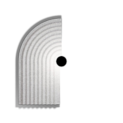 Luminaire mural TAPIS SOFT WALL SURF 4.0 IP20, gris, marbre gradable