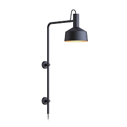 Luminaire mural ROOMOR WALL 4.2 - PAR16 / SHADE Ø 25CM langue, avec bras articulé, avec boîte de connexion